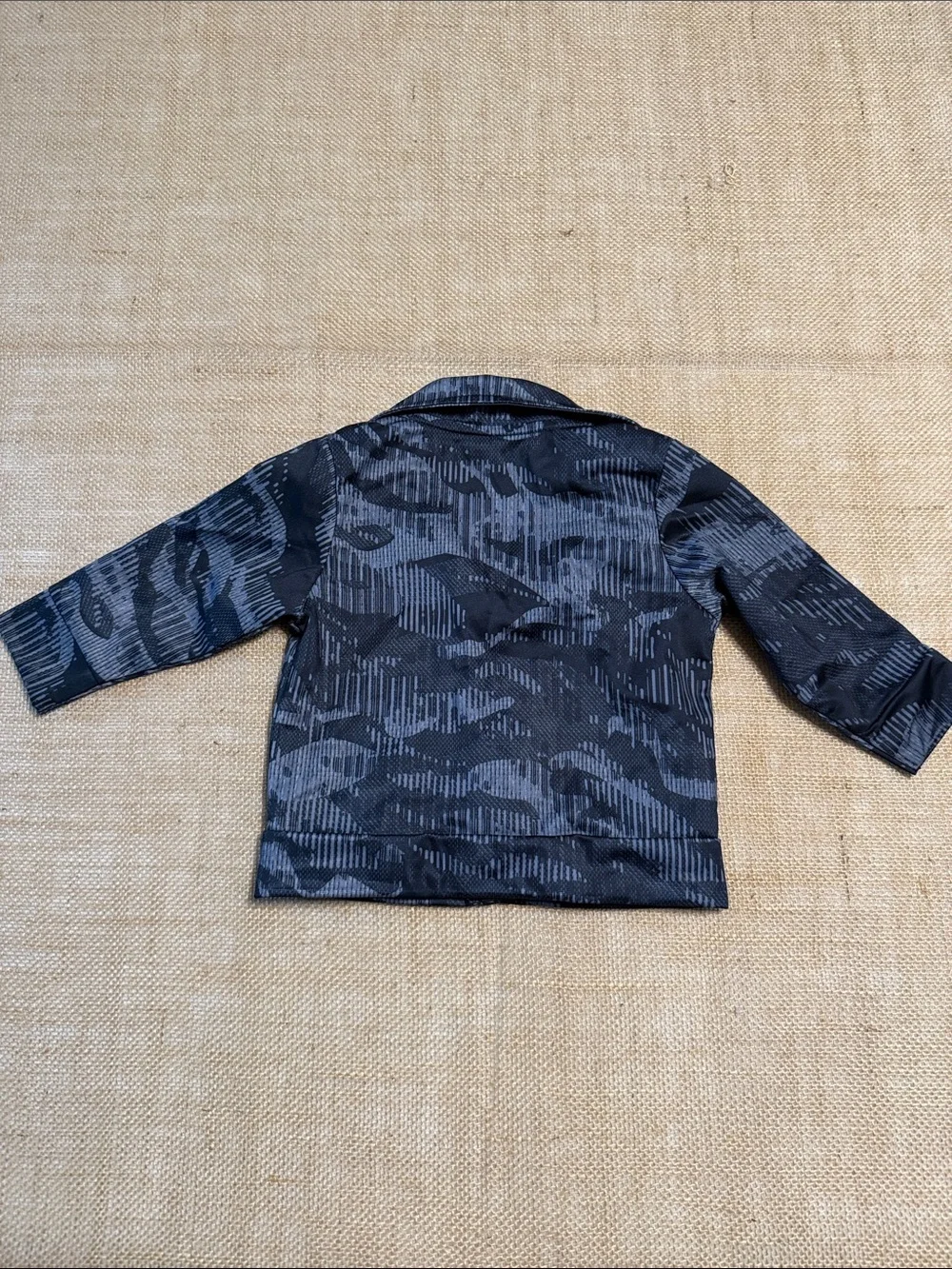 adidas Kids Black & Gray Patterned Jacket
